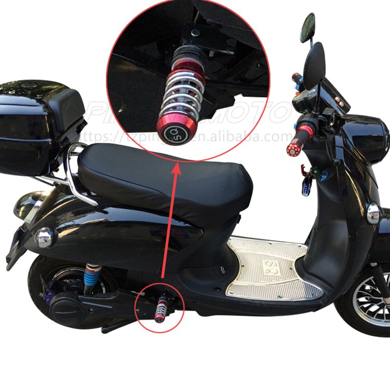 Colorful CNC Aluminum Alloy Rear Spring Footrest Pegs Adjustable Pedal Motorcycle Modification Decorative Foot Pegs Accessories
