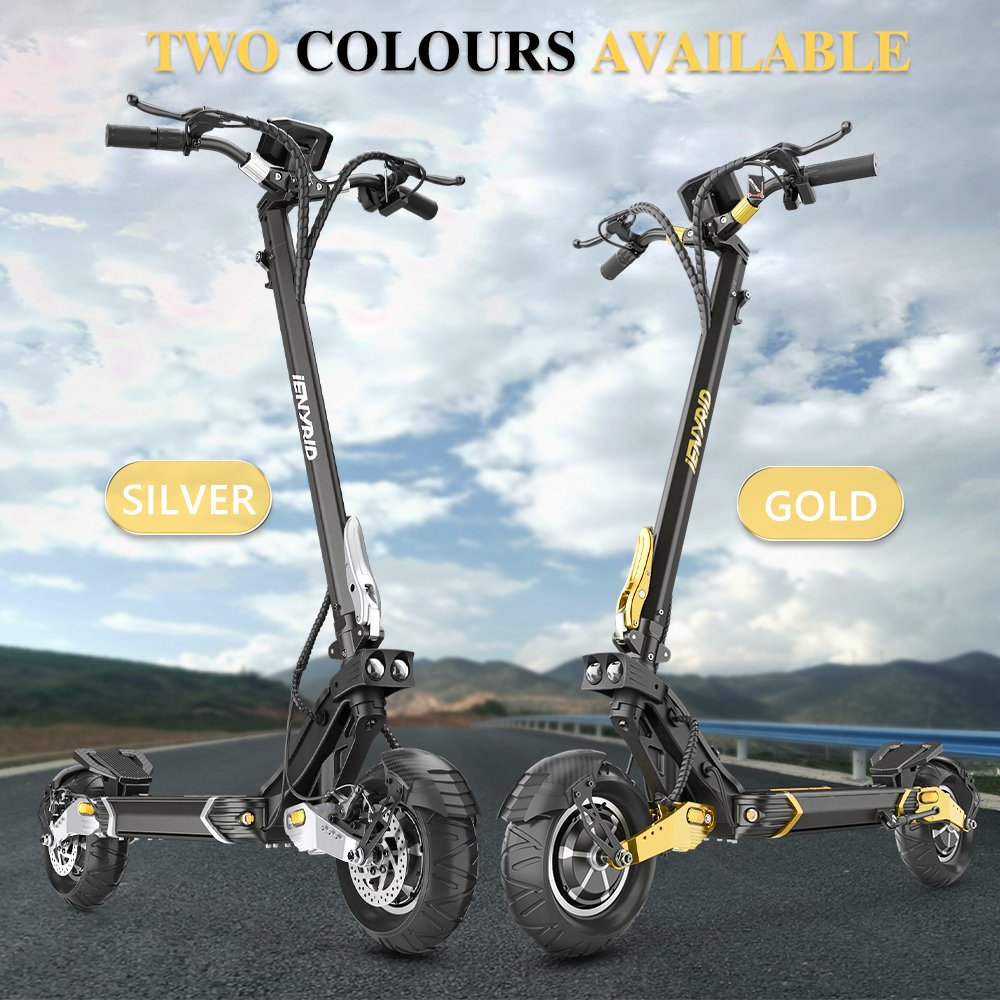 All Terrain iENYRID ES30 Electric Scooter with 52V/20AH 1200W*2 Battery 50-70KM Long Range Fat Tire 1200W*2 Battery