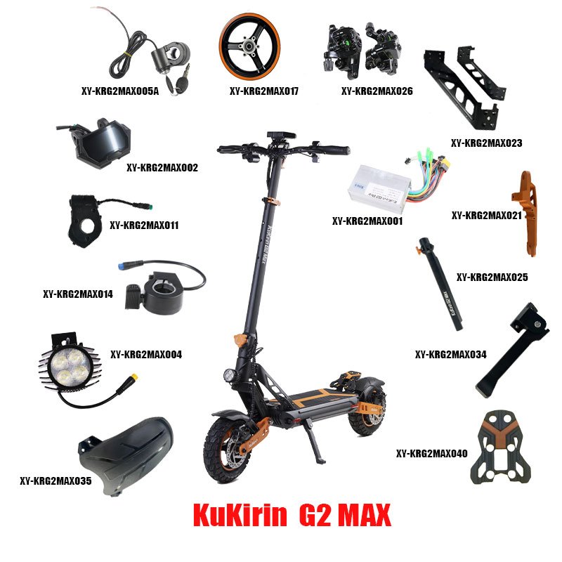 New Image Wholesale Price Display Charger Headlight For Kukirin G3 Pro G2 Max M4 M4Pro Electric Scooter Spare Parts Accessories