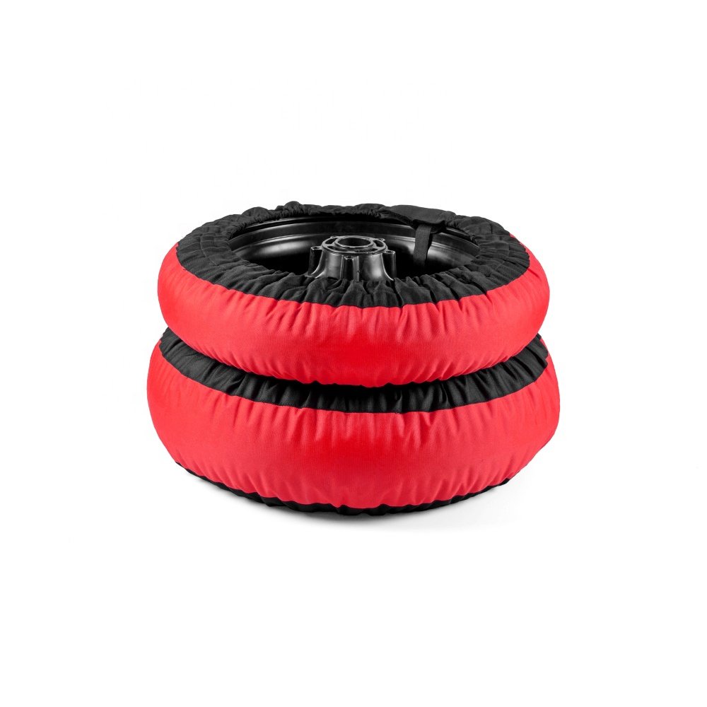 Motorcycle Racing Tyre Warmer Front 120 Rear 180 190 200 Fit 17inches Wheels Basic 80 Degree Tire Warmer Black + Red