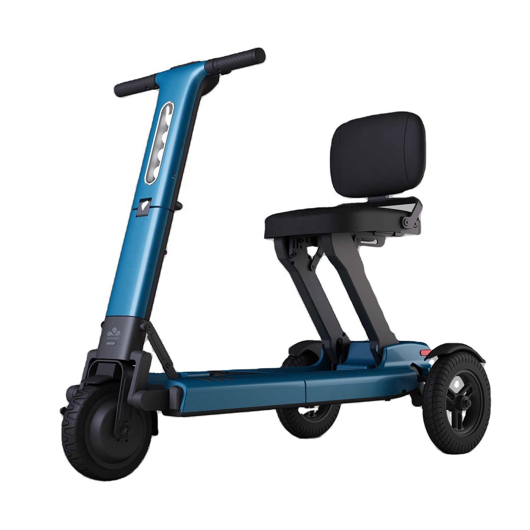 Rechargeable 800 Times Max Endurance 30KM Folding Elderly Safest Mobility Scooter Portable folding electric scooter