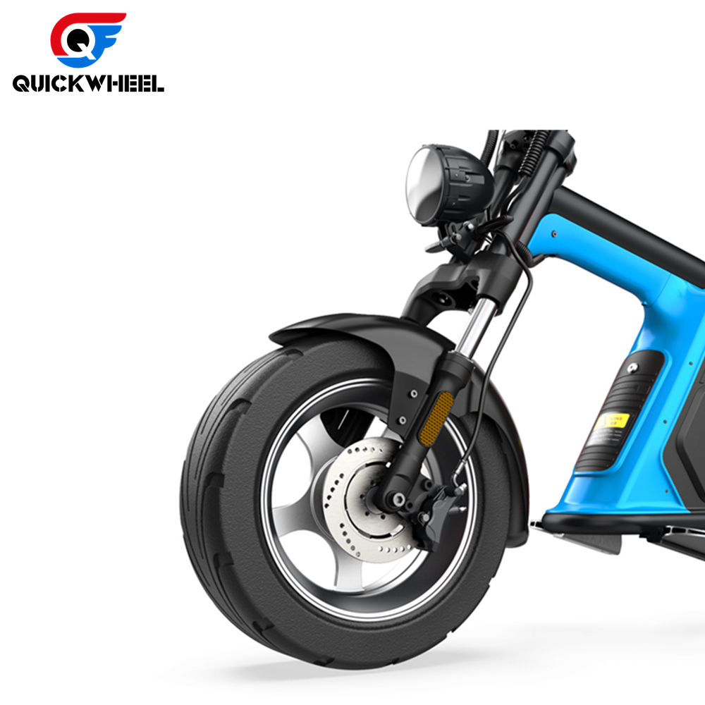 Best Selling Quickwheel Citycoco 2000W Adult Electric Scooters Motorcycle Conversion Kit 2 Seats With Fat Tire Cheap Scooter