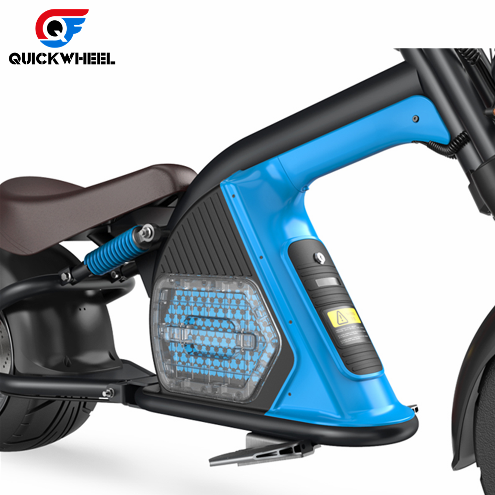 Best Selling Quickwheel Citycoco 2000W Adult Electric Scooters Motorcycle Conversion Kit 2 Seats With Fat Tire Cheap Scooter