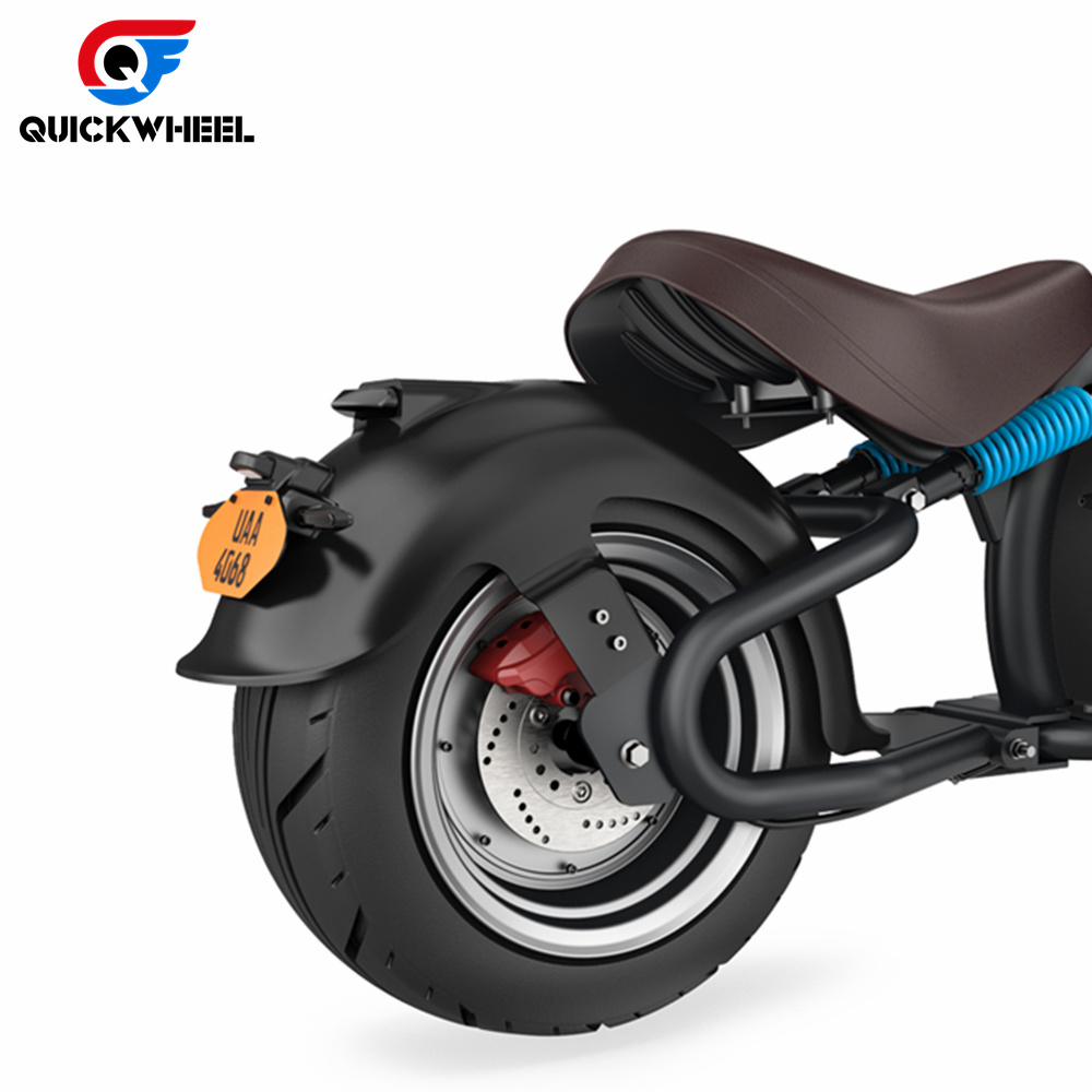 Best Selling Quickwheel Citycoco 2000W Adult Electric Scooters Motorcycle Conversion Kit 2 Seats With Fat Tire Cheap Scooter
