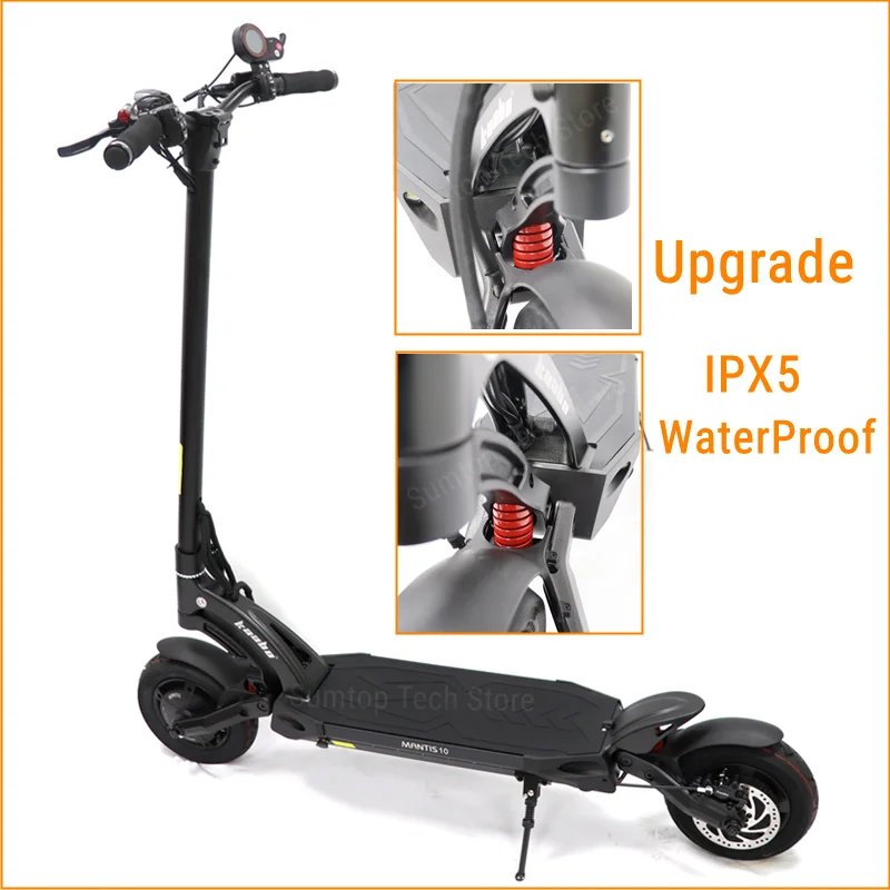 EU Stock Kaabo Mantis 10 Plus Electric Scooter 1000W*2 60V 18.2Ah V3 Version Upgrade NFC Display IPX5 WaterProof Kickscooter