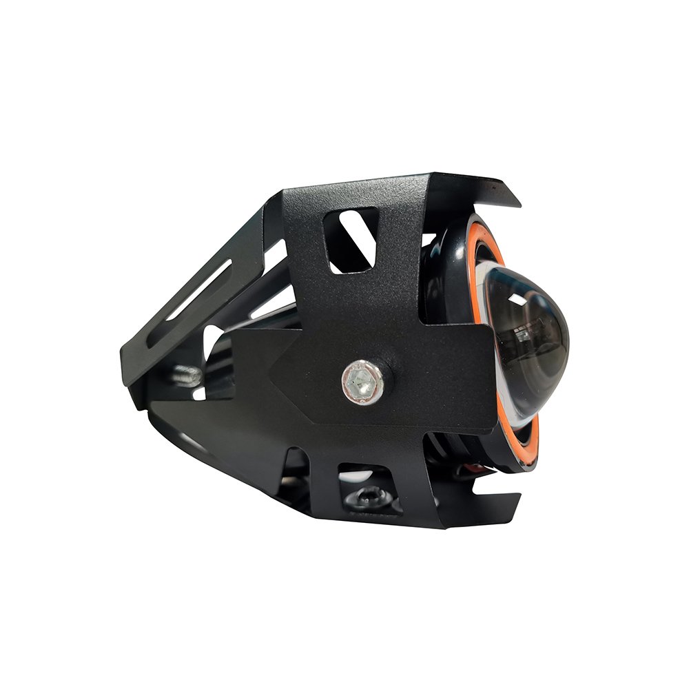 Universal Motorcycle U7 Angel Eye Explosive Flash Super Bright Front Headlights Modified Tricycle Spotlights Car Lights