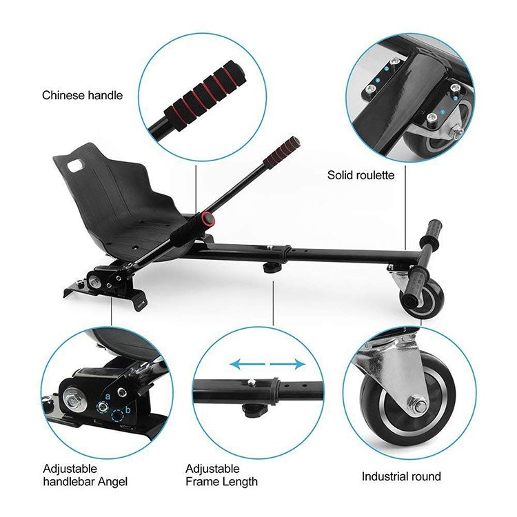China Factory Price Adjustable balance scooter All Size Attachment hoverkart 3 wheel hover board scooter hoverseat