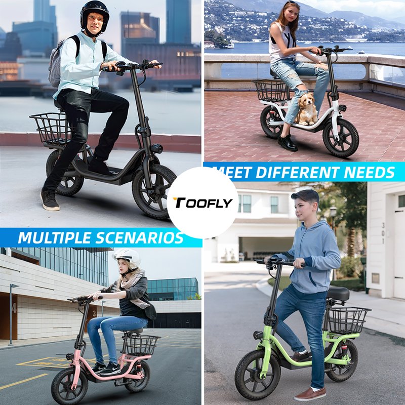 Foldable Scooters Electrics 2 Wheel 350W Kick Scooter Electrico Fold E-Scooter Adult Fast Electric Scooters