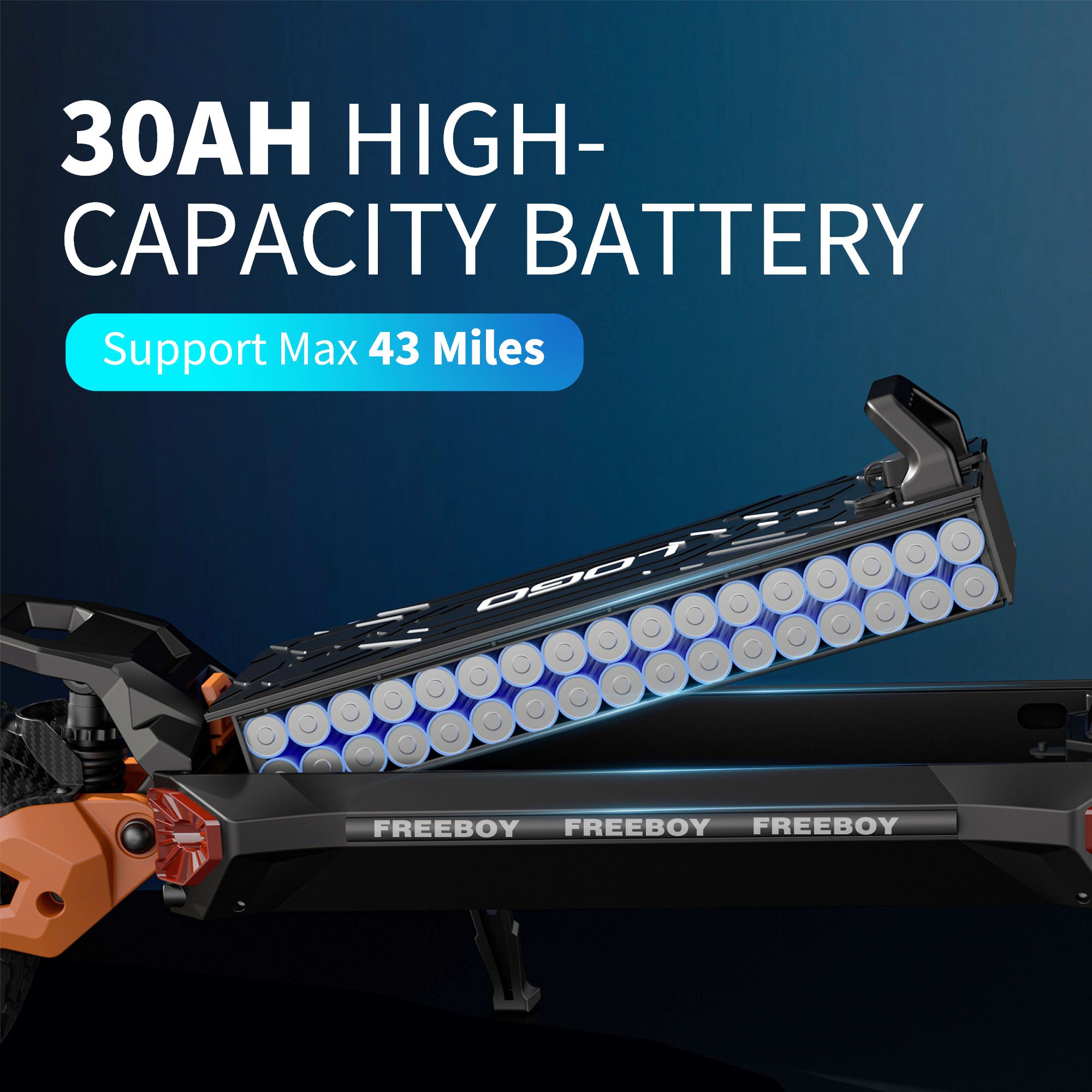 US Warehouse 3600W Dual Motor Folding Electric Scooter 60V30AH Battery Fast Electric Scooter