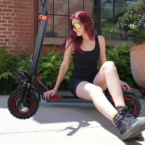 Eu/ US warehouse available USB charger Upgraded 1200W 48V 13AH/18AH Electric Scooters Foldable with11inch Off-road Tires 45km/h