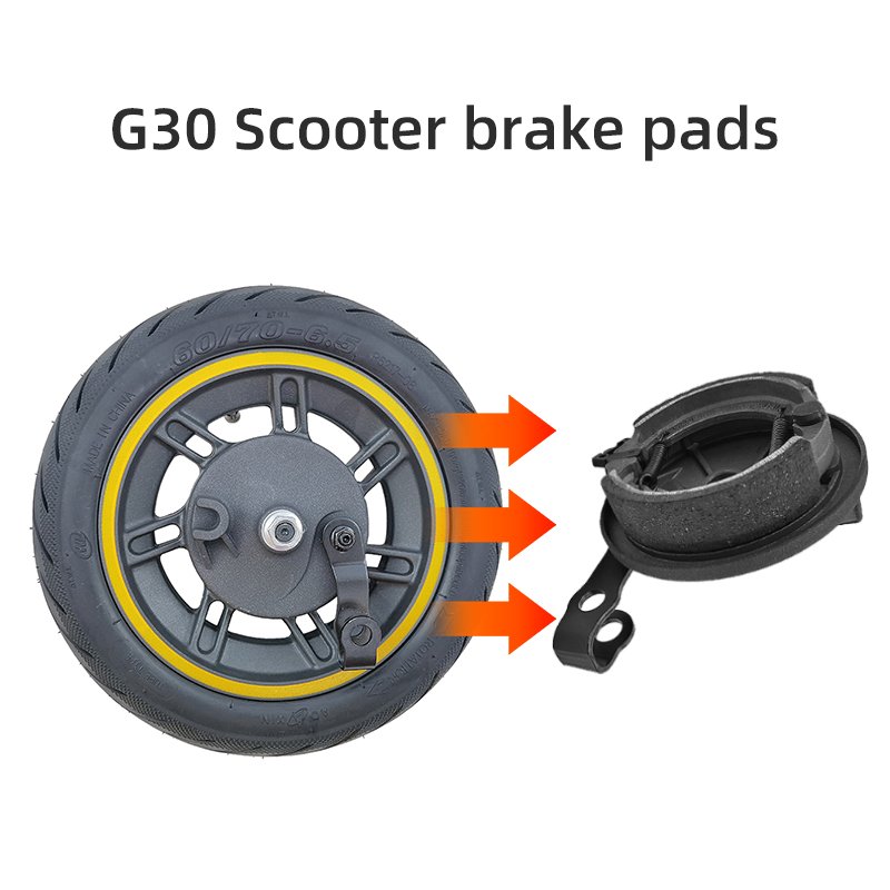 EU Warehouse Electric Scooter Front Wheel Hub With Vacuum Tire Drum Brake Cover Pads For Ninebot Max G30 Scooter Repair Parts