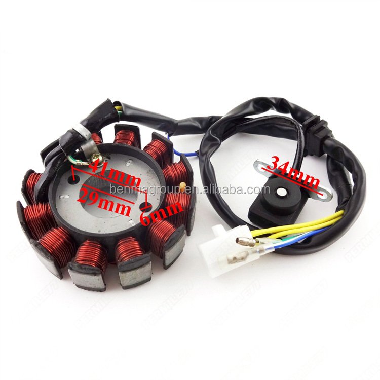 GY6 150cc Scooter parts 12 Coils Magneto Stator for 157QMJ Chinese Moped Scooter ATV Quad Go Kart