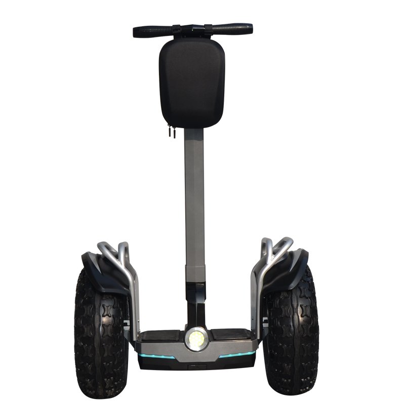 New fashion patrol use 19 inch fat tire two wheel electric chariot covered electric scooter with big wheels from angelol factory