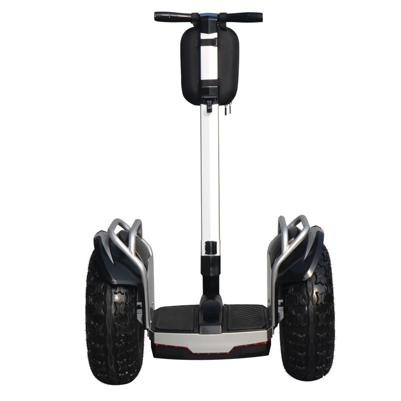New fashion patrol use 19 inch fat tire two wheel electric chariot covered electric scooter with big wheels from angelol factory
