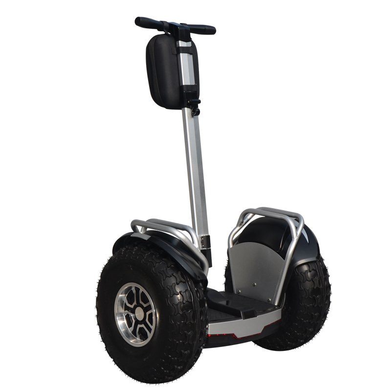 New fashion patrol use 19 inch fat tire two wheel electric chariot covered electric scooter with big wheels from angelol factory