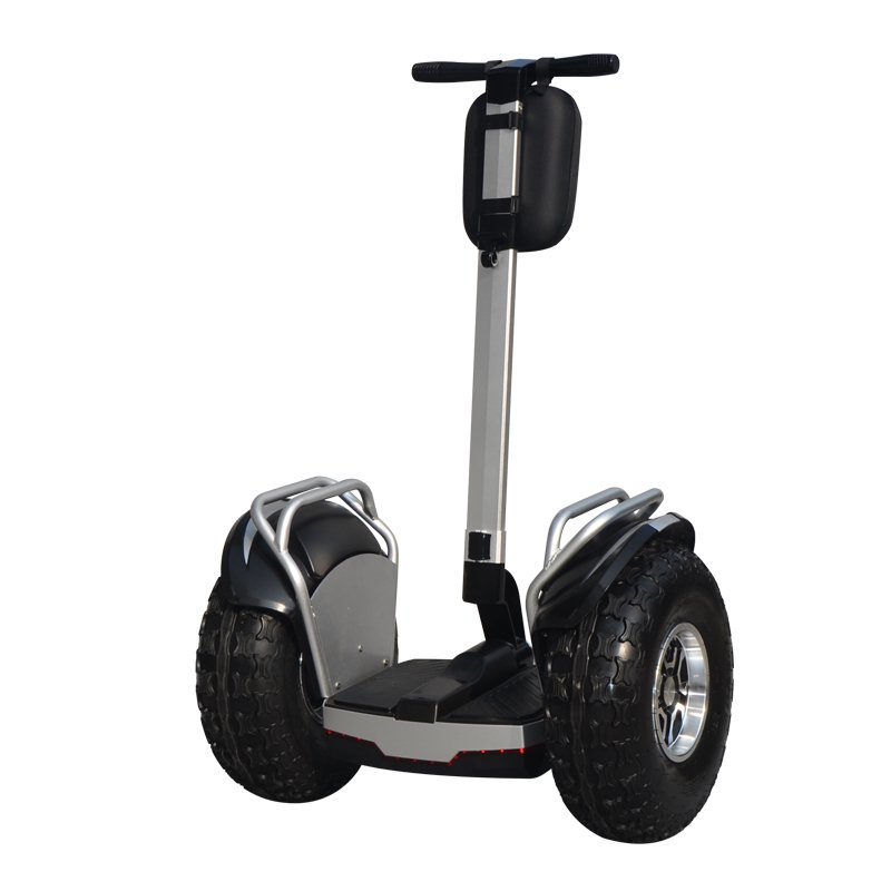 New fashion patrol use 19 inch fat tire two wheel electric chariot covered electric scooter with big wheels from angelol factory