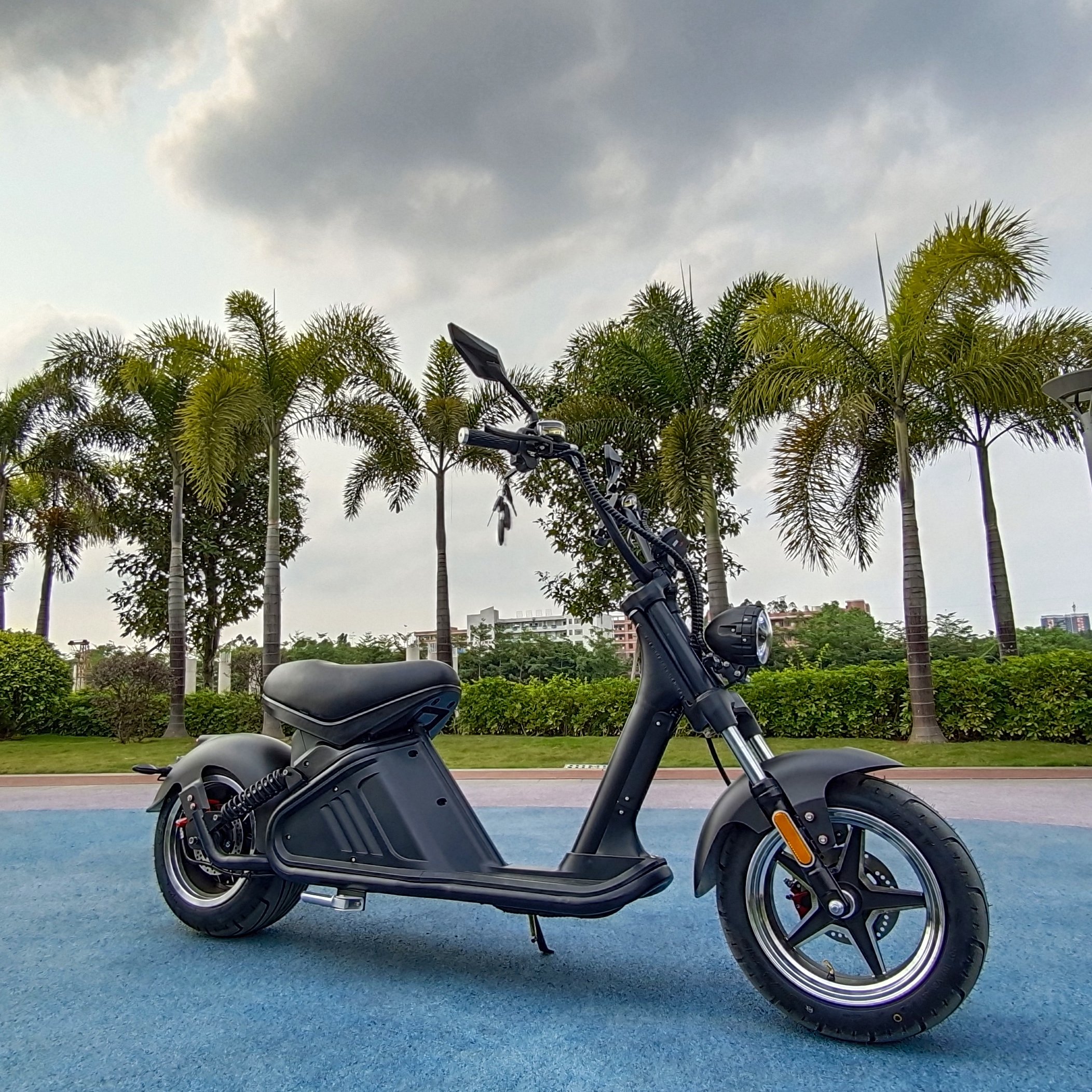 Anlochi best selling fast speed 12 inch fat tire 60V 3000W 30Ah citycoco motorcycle electric scooter for adult for sale