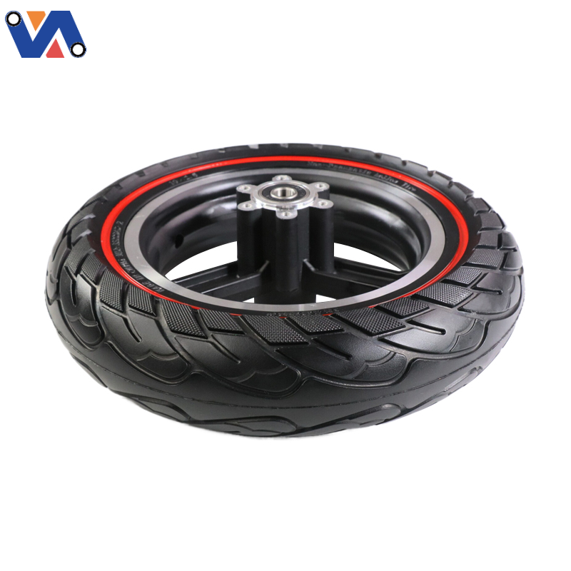 New Image Scooter Front Wheel M4 Pro With Solid Tire10*2.5 For Kugoo M4 PRO Electric Scooter Spare Parts Colorful Ring Wheel