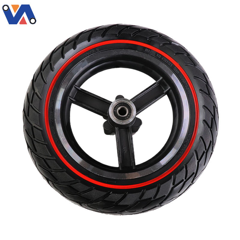 New Image Scooter Front Wheel M4 Pro With Solid Tire10*2.5 For Kugoo M4 PRO Electric Scooter Spare Parts Colorful Ring Wheel