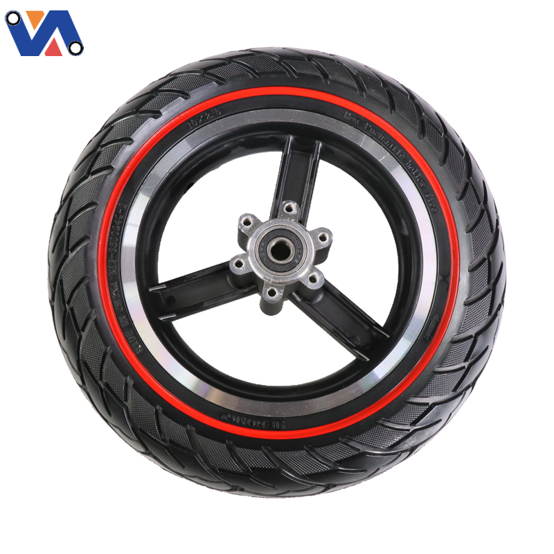 New Image Scooter Front Wheel M4 Pro With Solid Tire10*2.5 For Kugoo M4 PRO Electric Scooter Spare Parts Colorful Ring Wheel