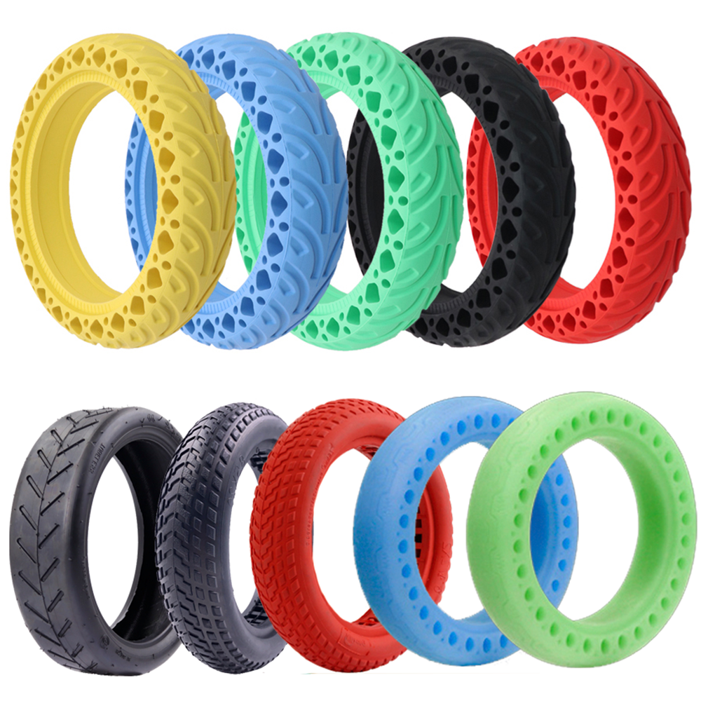 8.5 Inch Hollow Solid Tyre for M365 Pro Electric Scooter Non-Pneumatic Anti-puncture Non-slip Solid Tyre Wheel Scooters Parts