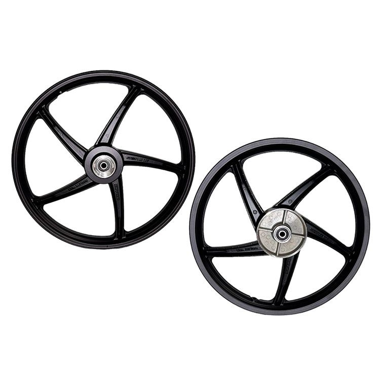 WAVE125R WAVE100S 2005-08 Motorcycle Front & Rear 17 inch 5 Spokes Aluminum Alloy Wheels Rims for Honda Motorbike Part Wholesale