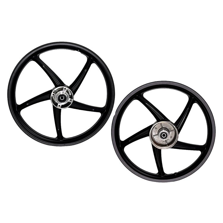 WAVE125R WAVE100S 2005-08 Motorcycle Front & Rear 17 inch 5 Spokes Aluminum Alloy Wheels Rims for Honda Motorbike Part Wholesale
