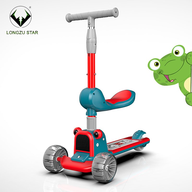 3 wheels foldable kids music scooter with seat best sale cheap music children kids child baby scoter manufactures