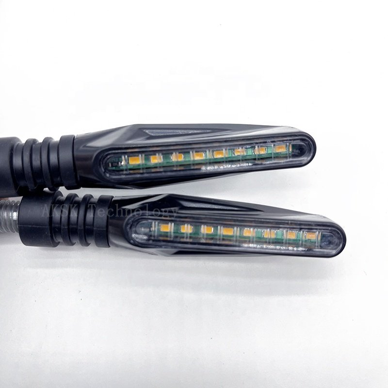 LED Running Water Turn Signal Motorcycle Modified Indicator Super Bright and Waterproof Light for Citycoco Electric Harley Parts