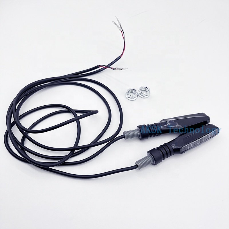 LED Running Water Turn Signal Motorcycle Modified Indicator Super Bright and Waterproof Light for Citycoco Electric Harley Parts