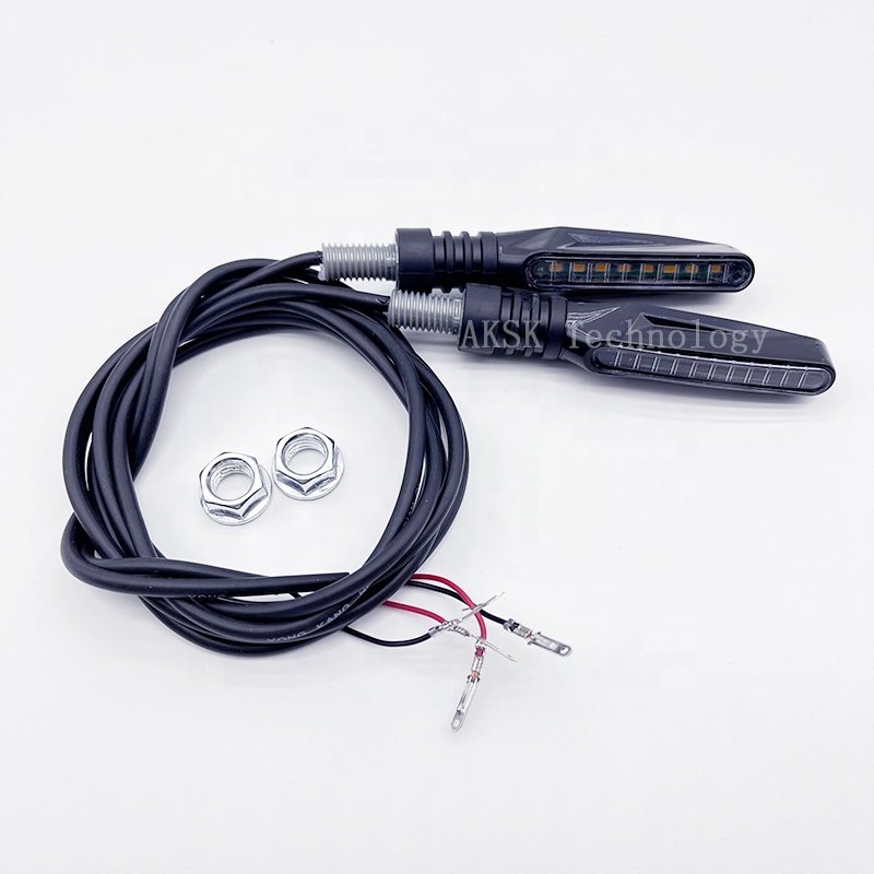 LED Running Water Turn Signal Motorcycle Modified Indicator Super Bright and Waterproof Light for Citycoco Electric Harley Parts