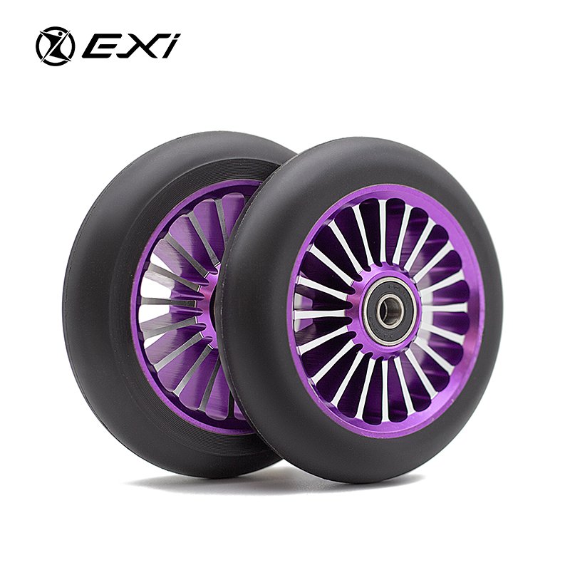 Aluminium Alloy Forged Metal Pro Stunt Scooter Wheels Durable PU Parts for Kids' Electric and Kick Scooters Accessory