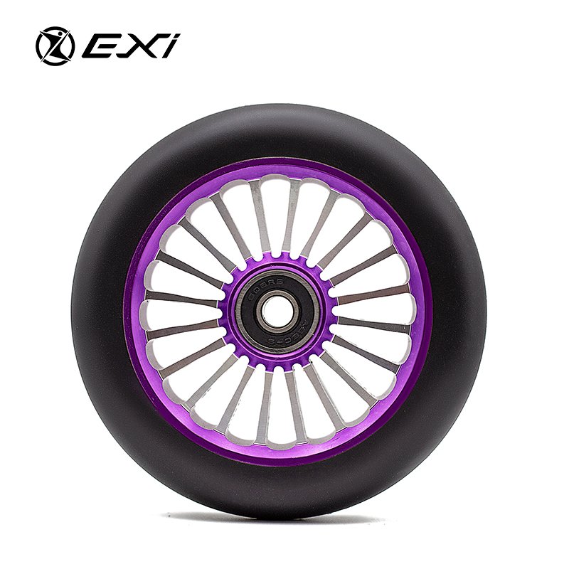 Aluminium Alloy Forged Metal Pro Stunt Scooter Wheels Durable PU Parts for Kids' Electric and Kick Scooters Accessory