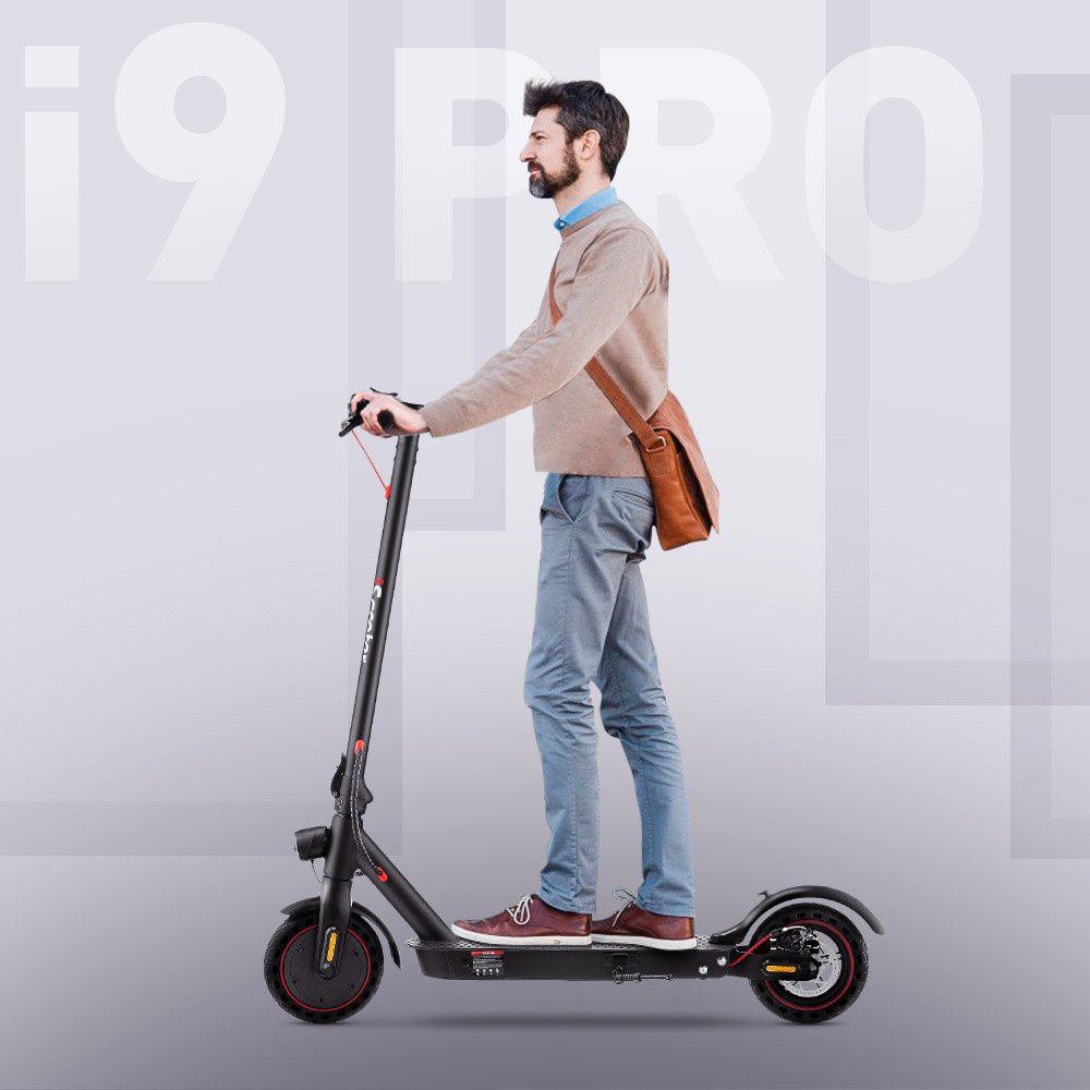 iScooter i9 Pro Electric Scooter 8.5 Inch Honeycomb Tire 350W Motor 7.5Ah Battery 30km/h Max Speed Black
