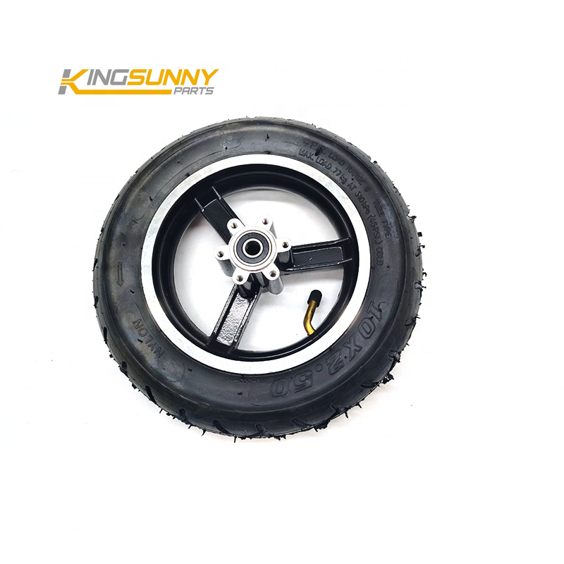 Front Wheel For Kugoo M4 Electric Scooter With 10x2.5 Outer Tire Inner Tube Spare Parts Escooter Repair Accessory