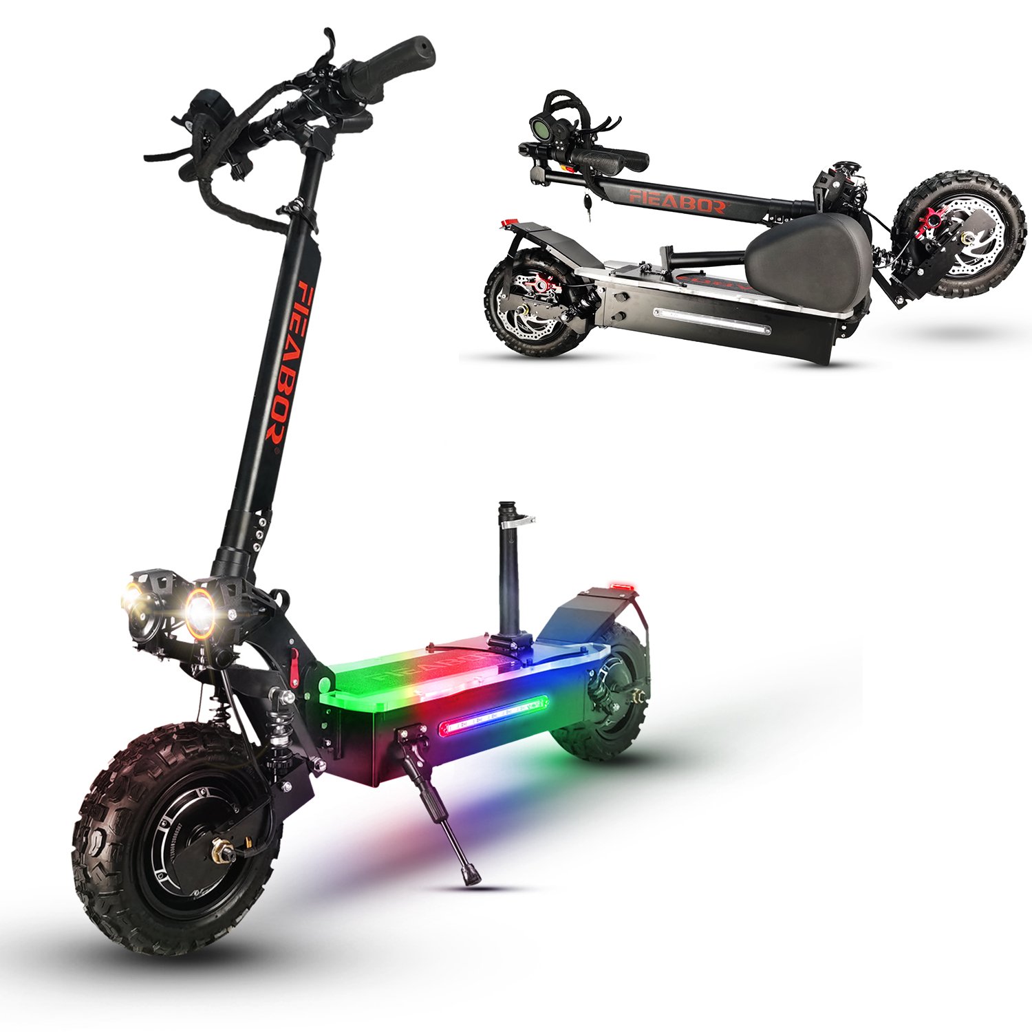 FIEABOR Europe US Warehouse High speed Great Performance Electric Foldable scooter 5600w Max Speed 80km/h In Stock eScooter
