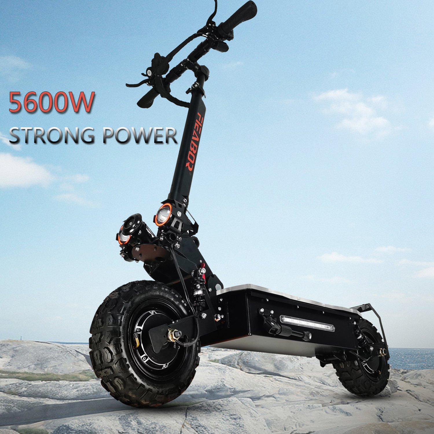 FIEABOR Europe US Warehouse High speed Great Performance Electric Foldable scooter 5600w Max Speed 80km/h In Stock eScooter