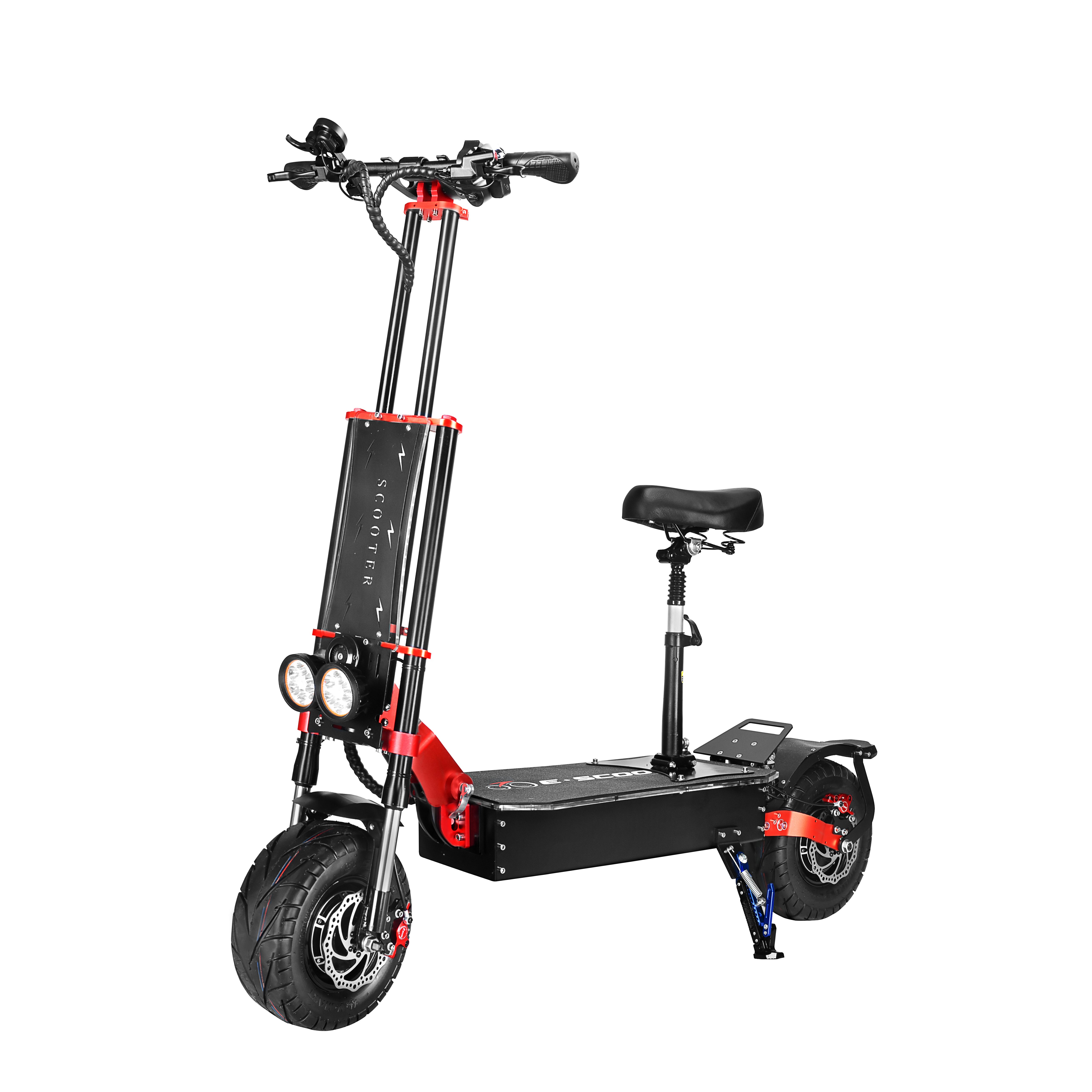 Custom Hot Sale Electric Scooter Dual Motors Foldable Standing Adult Scooter With Seat