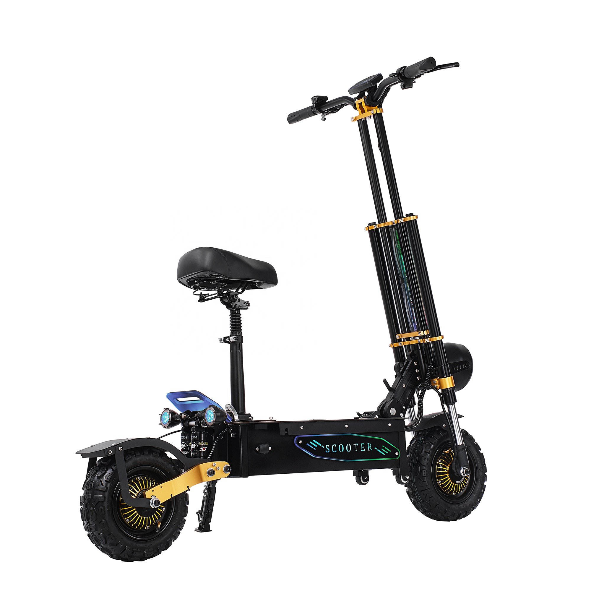 EU Warehouse 60V 40AH Removable battery Electric Scooter with Seat 85KMH trotinette-electrique 5600w 6000w e scooter