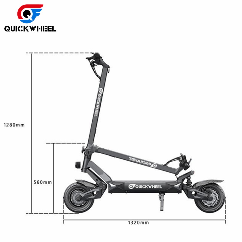 Factory Price Quickwheel S6 60V 72V 20Ah Option Max Range 60Km Minimotors Display 3000W Motor Electric Scooters For Adults
