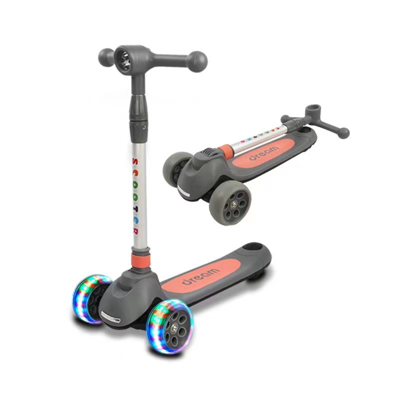 Factory Outlet New Fashion Superior 3 Flashing Wheel Children Quality Adjustable Height Kids Scooter