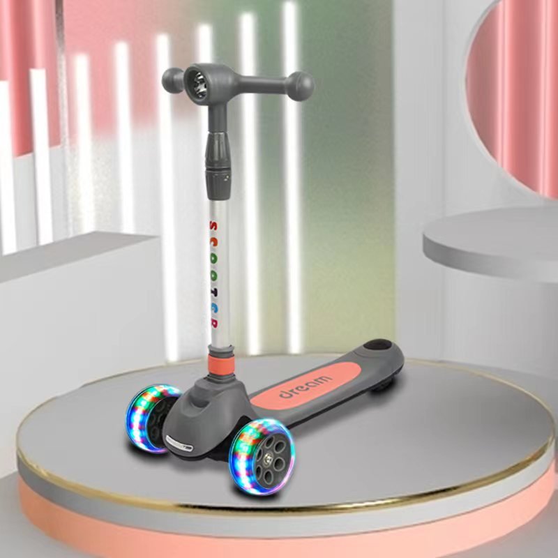 Factory Outlet New Fashion Superior 3 Flashing Wheel Children Quality Adjustable Height Kids Scooter