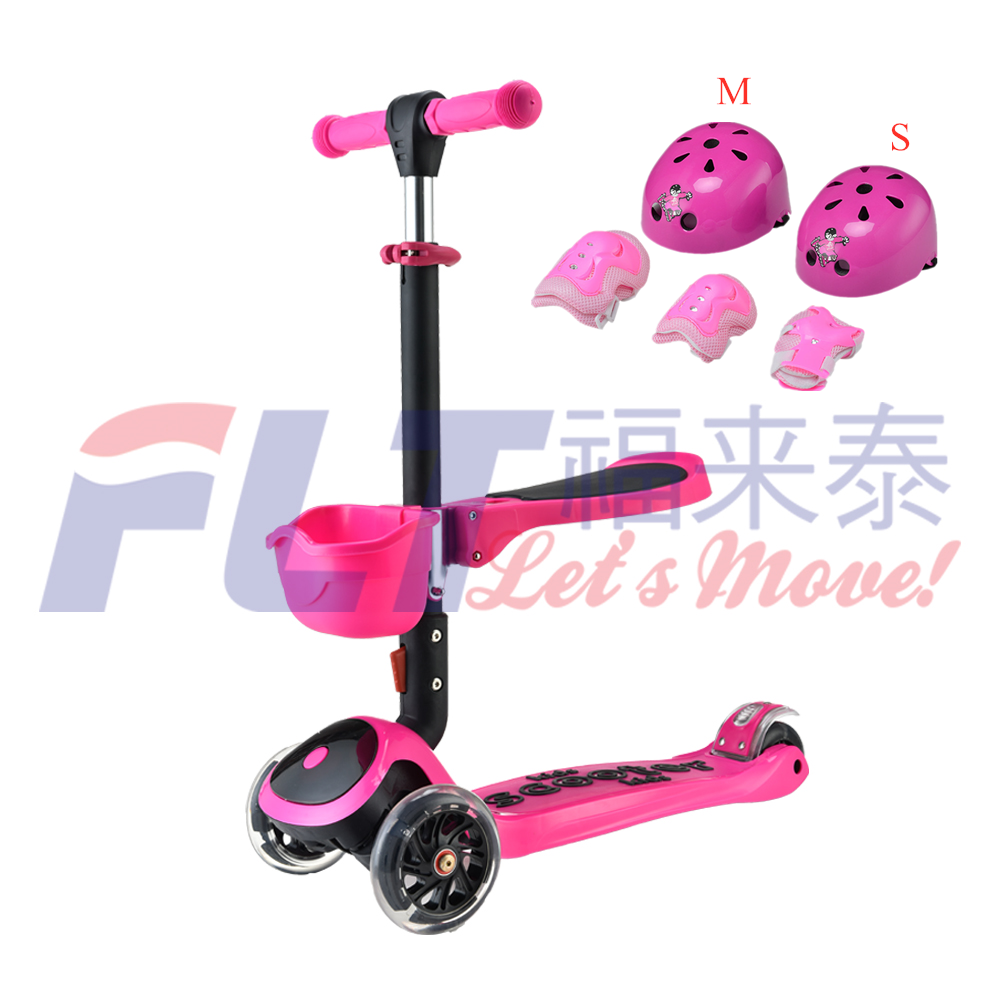 Hot sale high quality 3 in 1 kids scooter with spare parts kick scooter for children