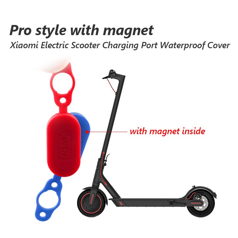 Silicone Charging Port Cover with Magnet for m365pro electric scooter accessories Charger port plug charging port cap