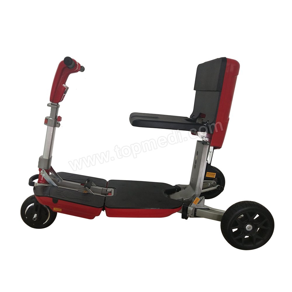 2020 fashion foldable luggage box electric handicapped scooter