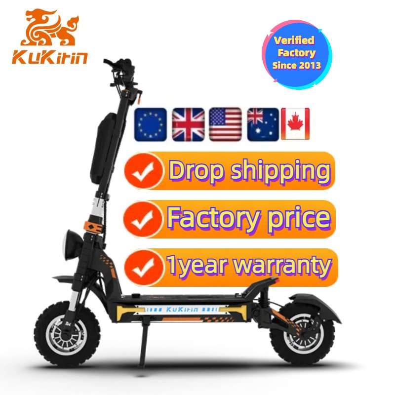 Europe Area  Dropshiping 2024 new version 1600w*2 dual motor KuKirin G4 MAX dual motor long range electric scooter