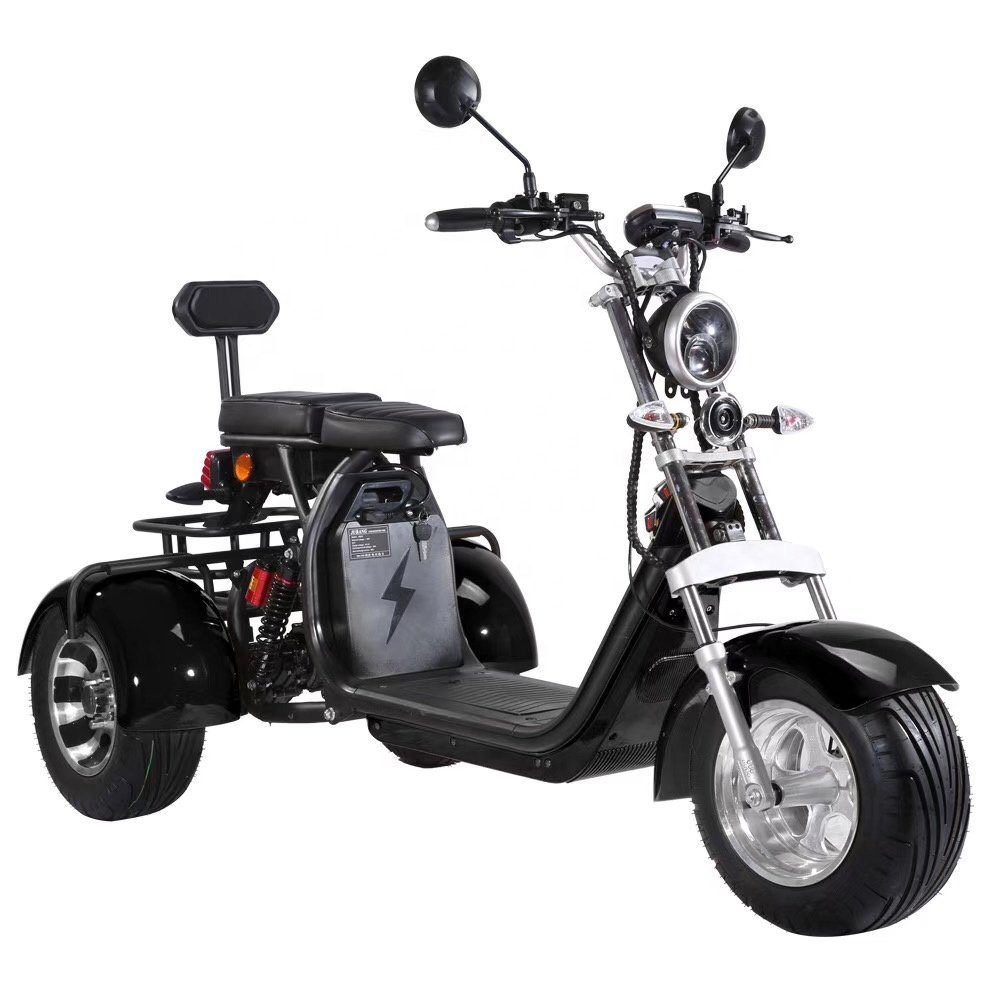 GaeaCycle Sport-6 Citycoco 1000w Three Wheels Electric Scooter with Dual Lithium Battery