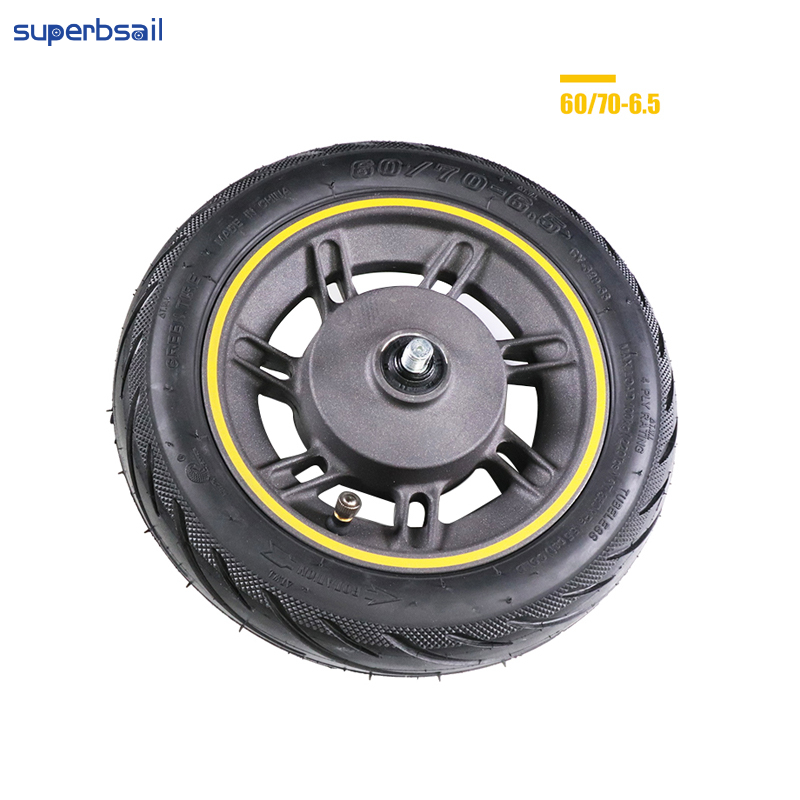Superbsail 10inch Original 60/75-6.5 Front Wheel For Max G2 Kickscooter Wheel Hub With Vacuum Tire Assembly Replacement Parts