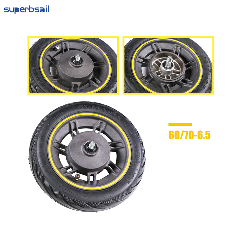 Superbsail 10inch Original 60/75-6.5 Front Wheel For Max G2 Kickscooter Wheel Hub With Vacuum Tire Assembly Replacement Parts