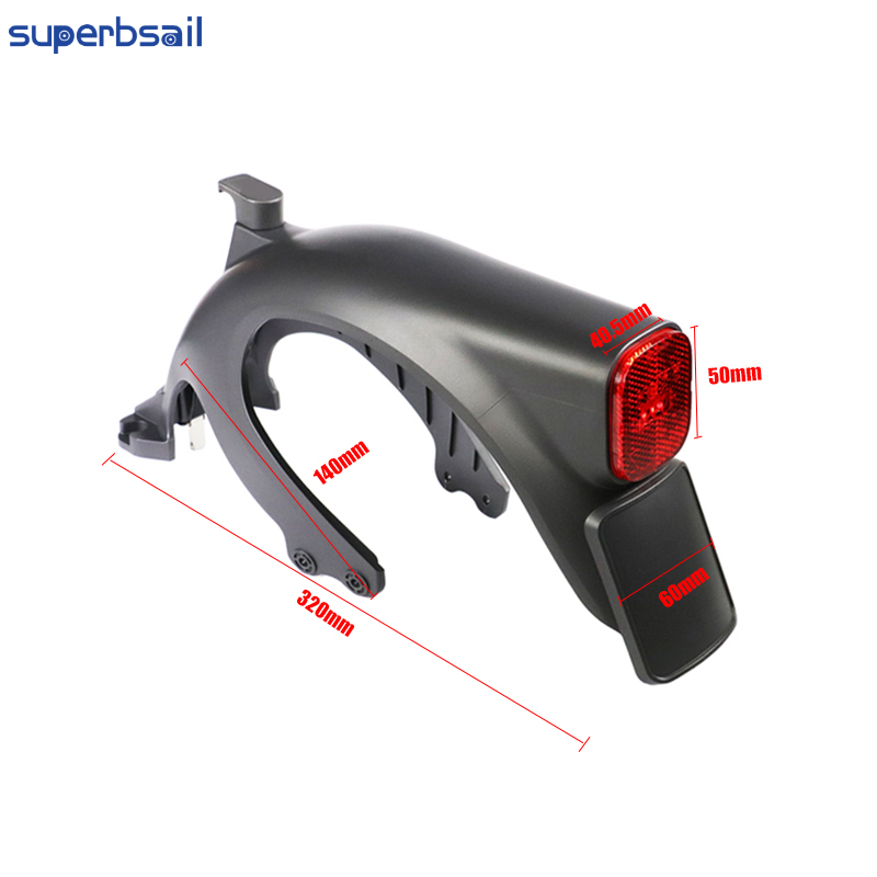 Superbsail Original Rear Fender For Ninebo KickScooter Max G2 Electric Scooter Mudguard Parts Taillight Bracket